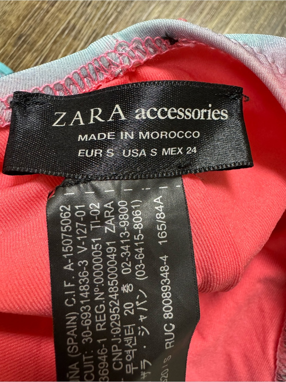 Zara Accessories Tropical Ombre Palm One-Piece Swimsuit - Pink & Teal Small - Picture 9 of 13